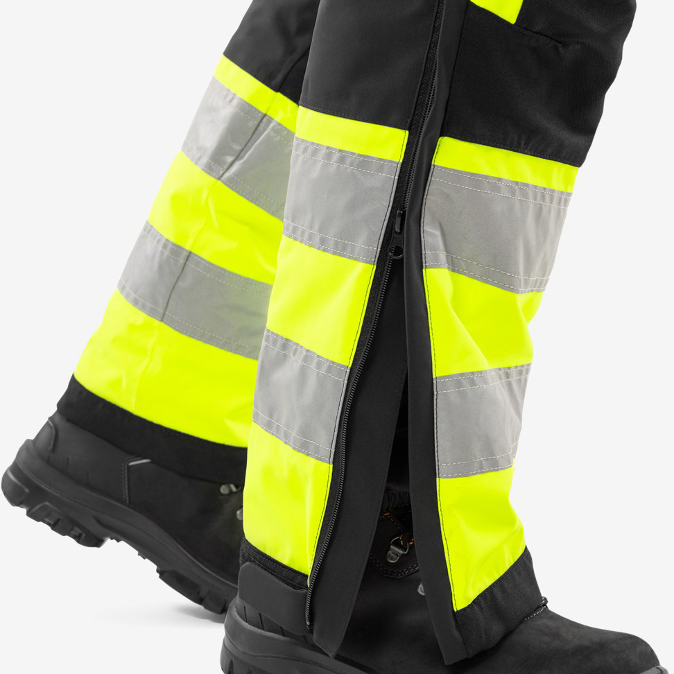 Fristads winter trousers 2681 GLPS, Hi-vis Yellow/Black, large image number 7
