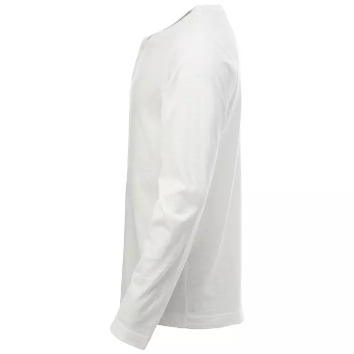 Clique Orlando langærmet Grandad T-shirt, Sten hvid, large image number 1