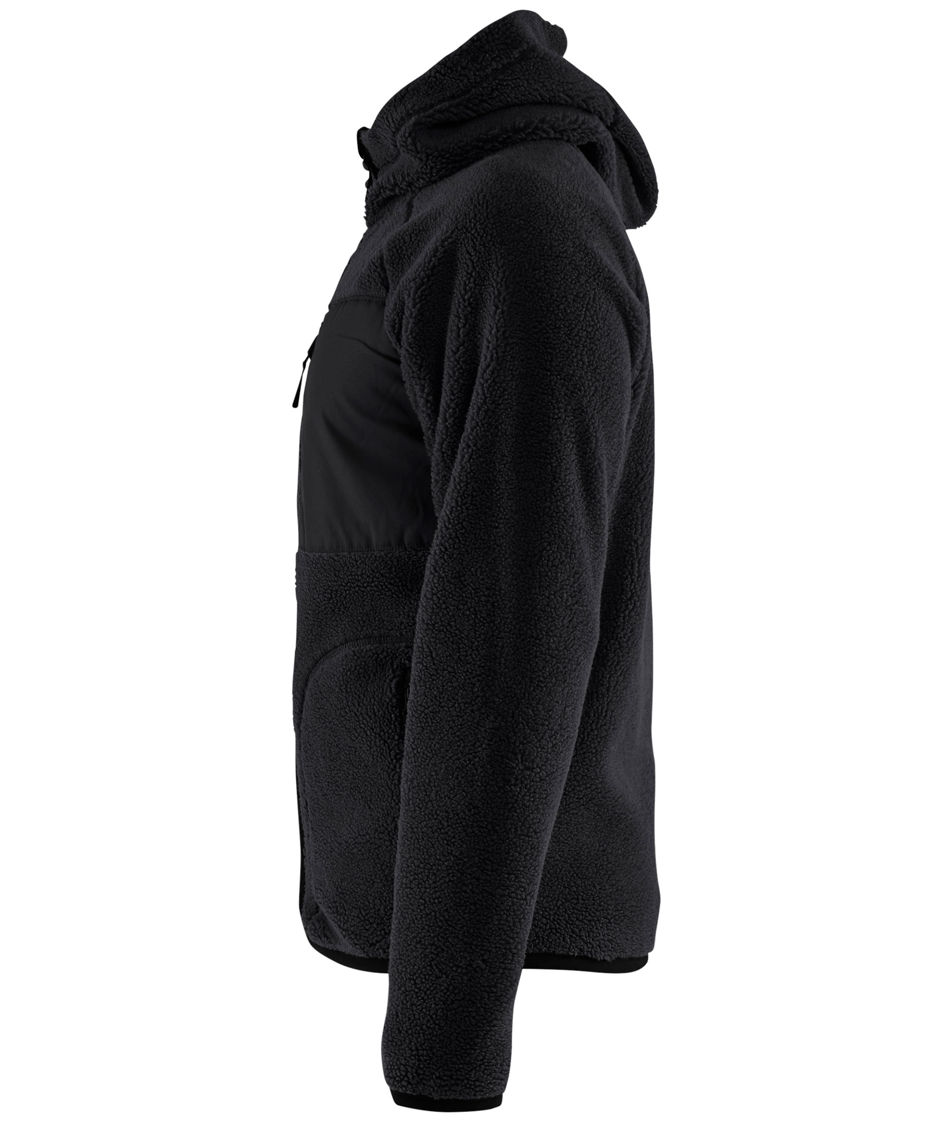 Bl&aring;kl&auml;der p&auml;lsfiberjacka, Svart, large image number 3
