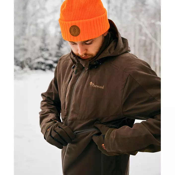 Pinewood Furudal Caribou Hunt Extreme jakke, Suede Brown/dark olive, large image number 4