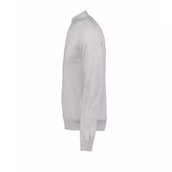 Seven Seas strikk cardigan med merinoull, Lys grå melange/Antrasitt melange, large image number 2
