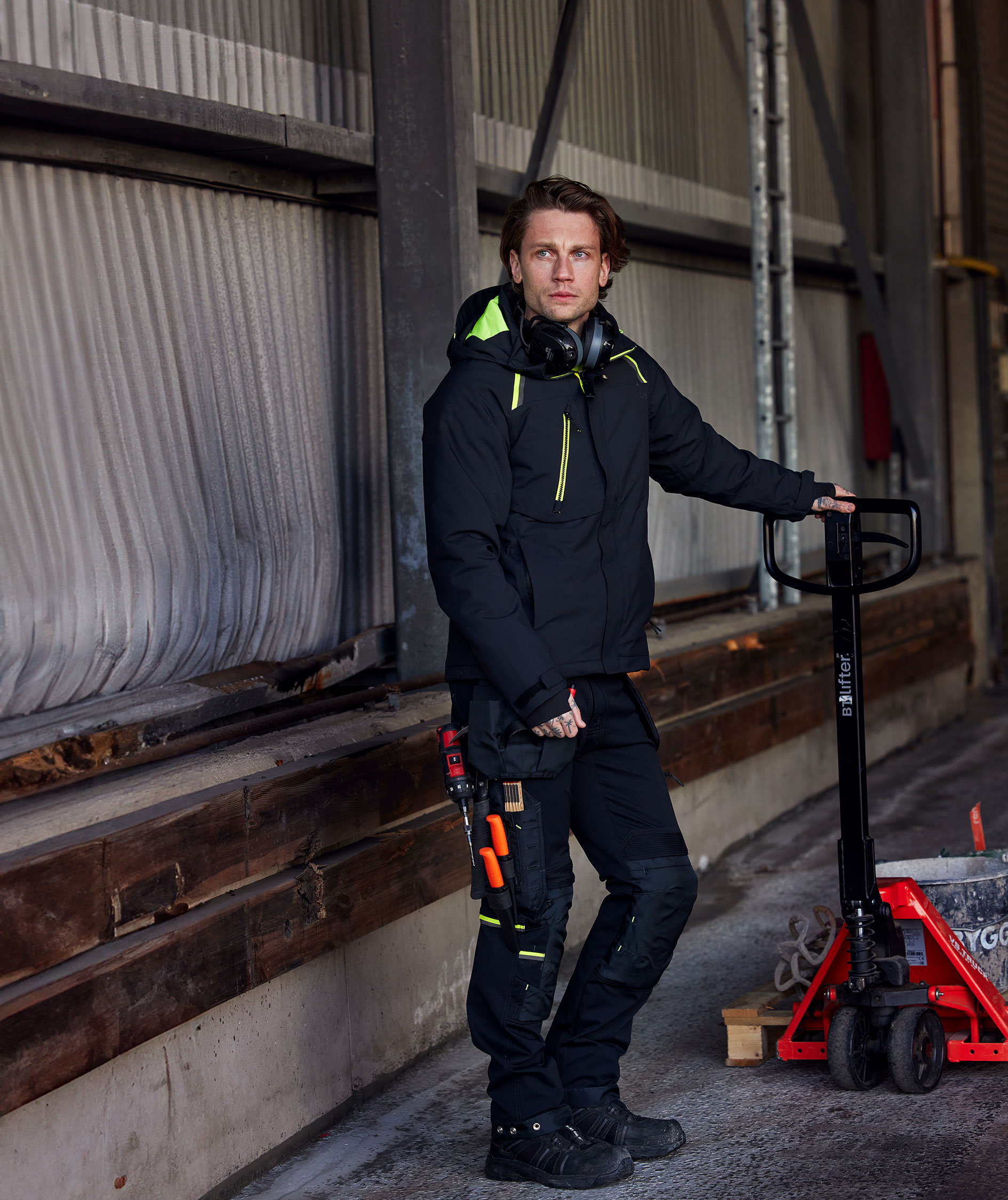 Fristads winter jacket 4873 GLPS, Black, large image number 7