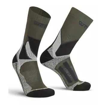 Worik 1235 Trekking Revolution socks, Anthracite/Olive/Black