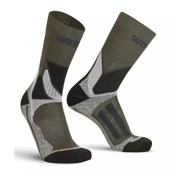 Worik 1235 Trekking Revolution socks, Anthracite/Olive/Black, large image number 0