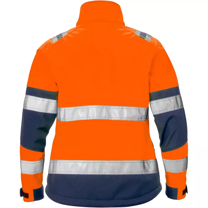 Fristads women's softshell jacket 4183, Hi-vis Orange/Marine, large image number 1