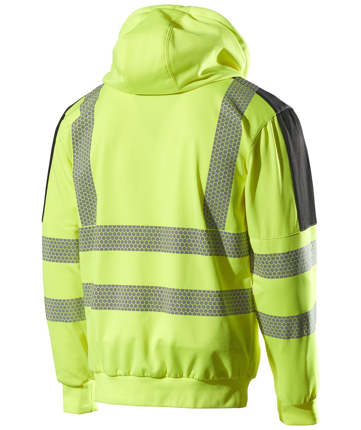 L.Brador hoodie with zipper 6123P, Hi-vis Yellow/Black, large image number 1