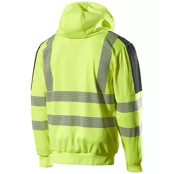 L.Brador hoodie with zipper 6123P, Hi-vis Yellow/Black