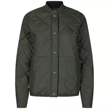 ID Allround women's quilted thermal jacket, Olive Green