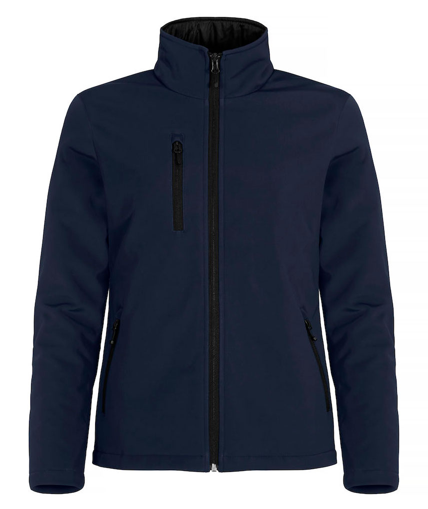Clique lined women's softshell jacket, Dark navy, Dark navy, swatch