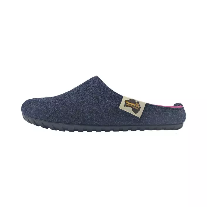 Gumbies Outback Slipper slippers, Navy/Pink, large image number 4