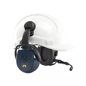 Hellberg Xstream MP høreværn til hjelmmontering, Blå/Sort