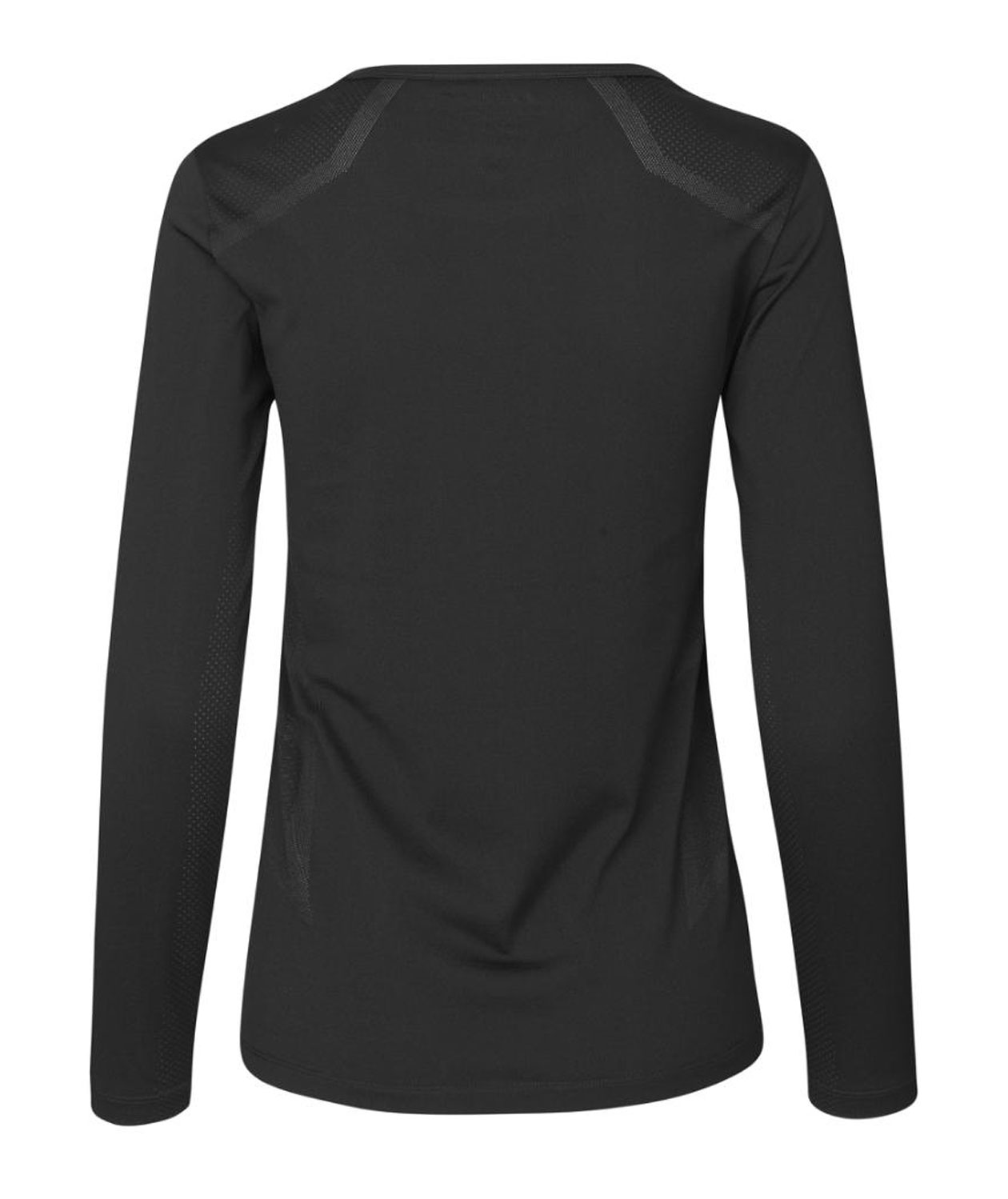 GEYSER seamless l&aring;ng&auml;rmad T-shirt dam, Svart, large image number 2