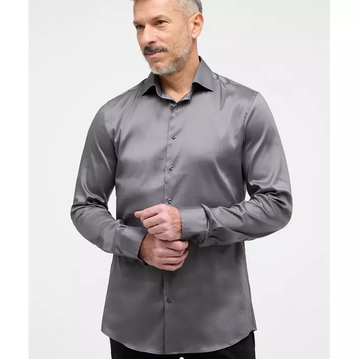 Eterna Performance Slim Fit skjorta, Grey, large image number 1