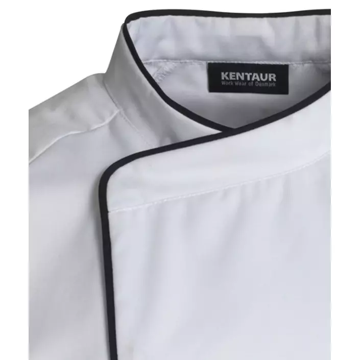 Kentaur  chefs-/server jacket with black piping, White, large image number 3