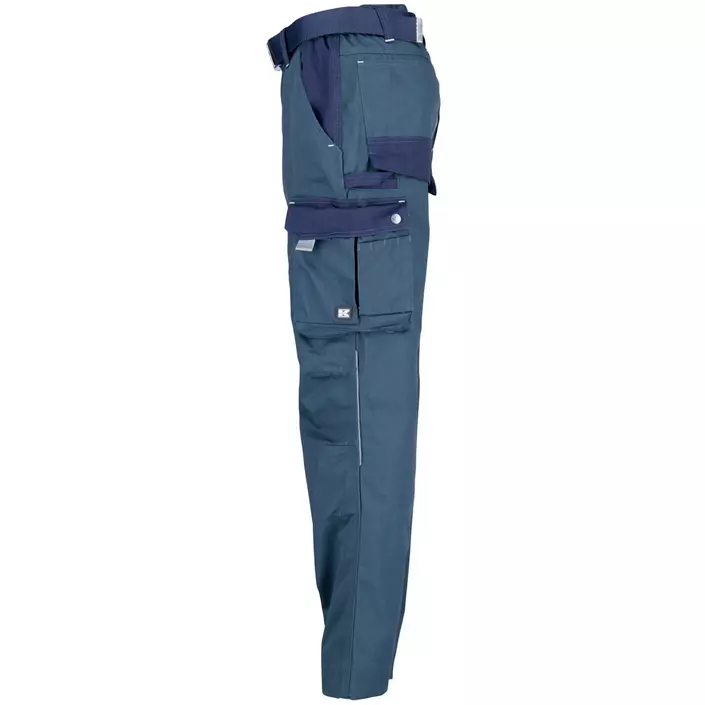 Kramp Original work trousers with belt, Green/Marine, large image number 1