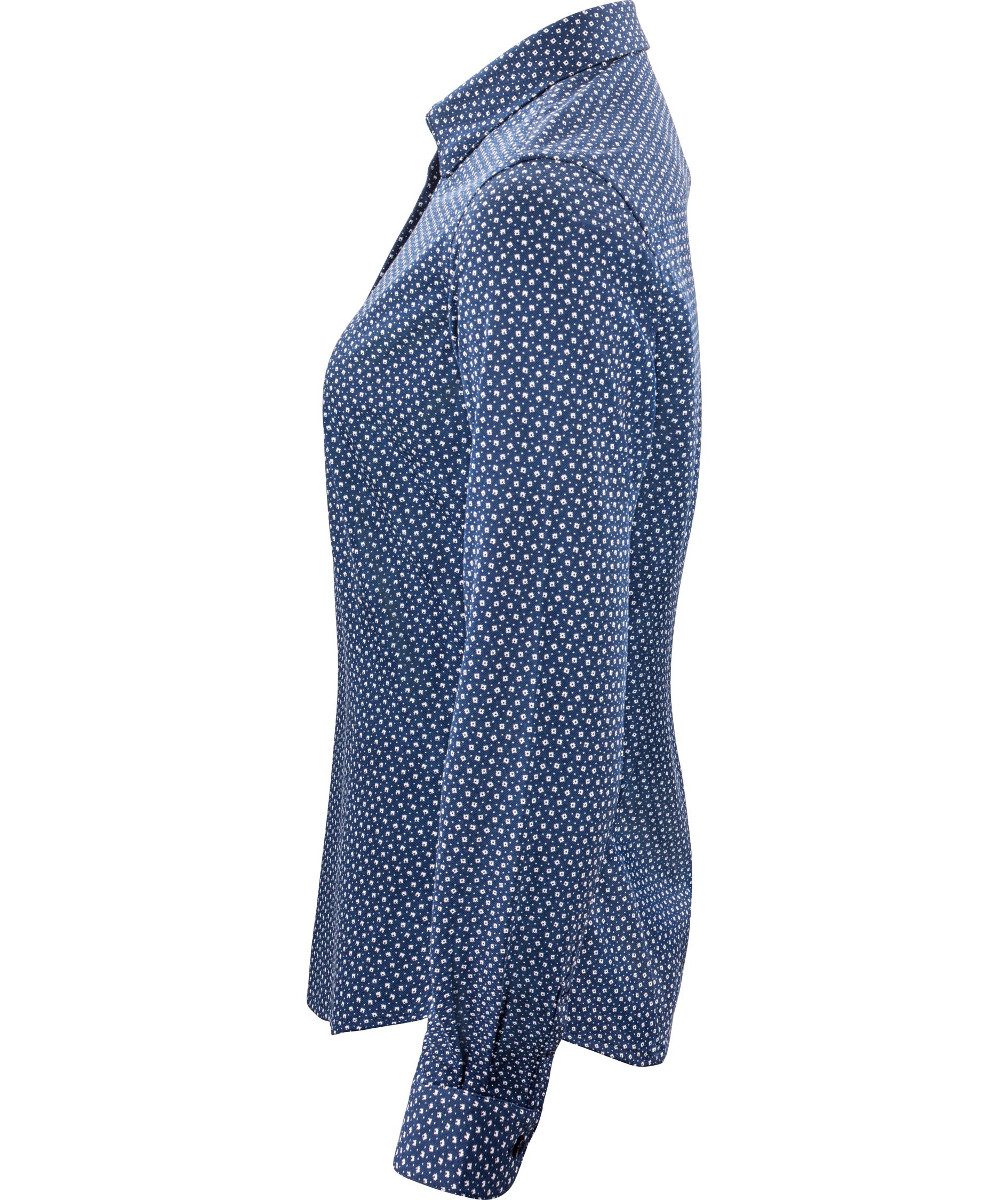 J. Harvest & Frost Piqu&eacute; Indigo Bow 131 lady fit skjorta, Navy Print, large image number 2