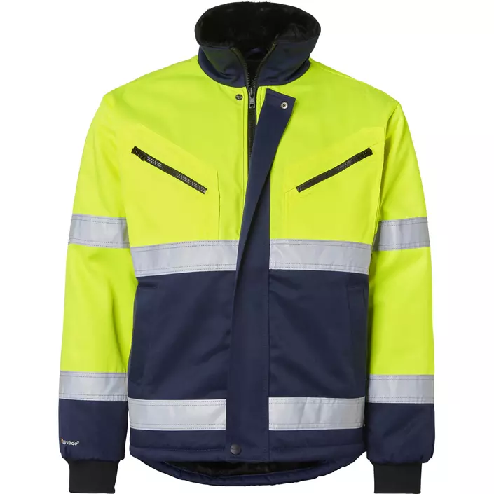 Top Swede winter jacket 5616, Hi-Vis Yellow/Navy, large image number 0