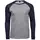 Tee Jays Baseball langermet T-skjorte, Heather/Navy, Heather/Navy, swatch
