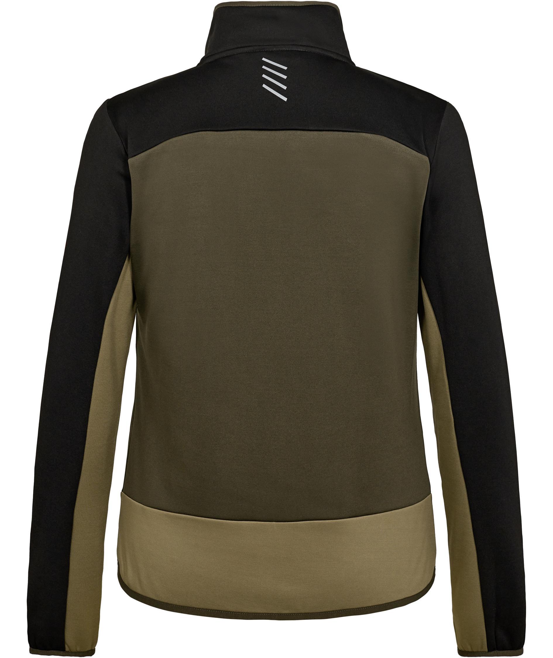 Engel Entire Damen midlayer Cardigan, Forest Green/Black, large image number 3