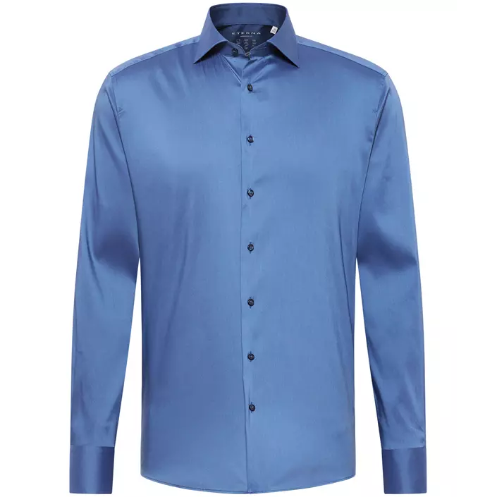 Eterna Performance Modern Fit skjorte, Smoke blue, large image number 0