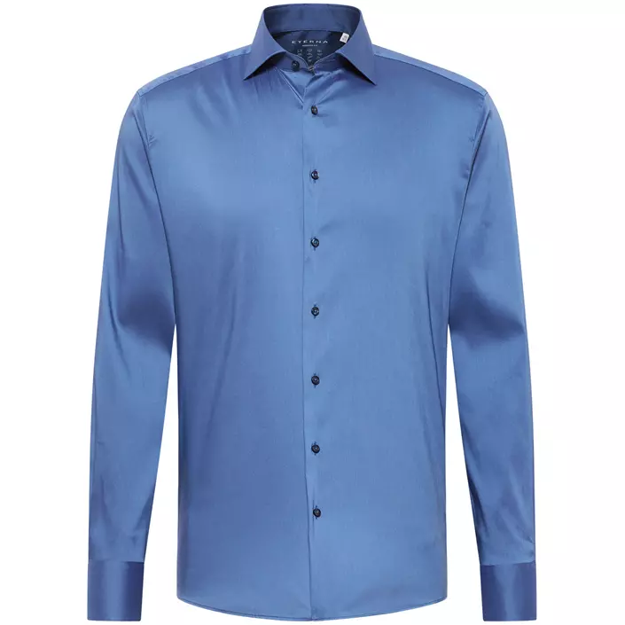 Eterna Performance Modern Fit skjorta, Smoke blue, large image number 0