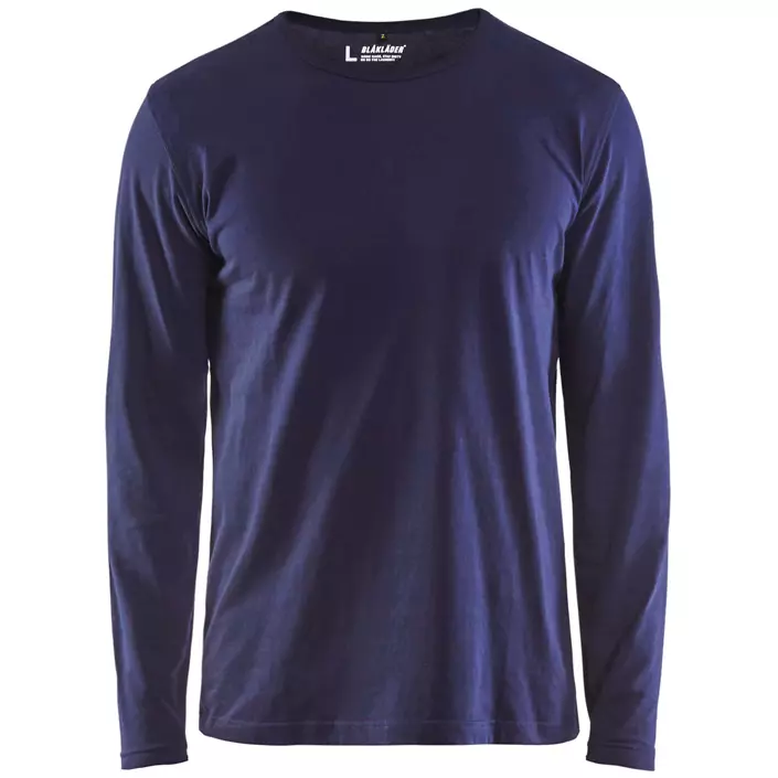 Blåkläder langærmet T-shirt, Marinblå, large image number 0