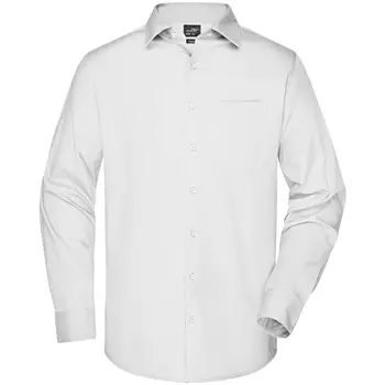 James & Nicholson modern fit  skjorte, Hvit