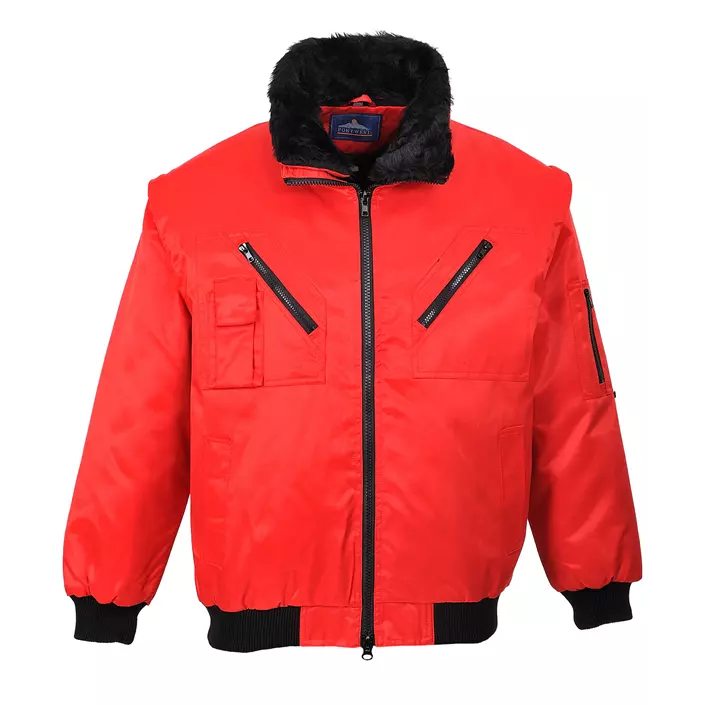 Portwest 4-i-1 pilot jacket, Red, large image number 0