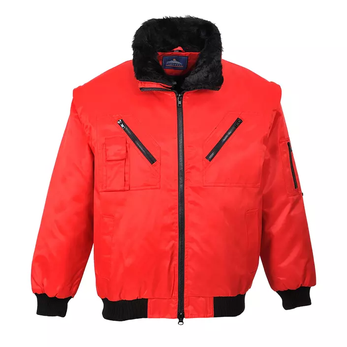 Portwest 4-i-1 pilot jacket, Red, large image number 0