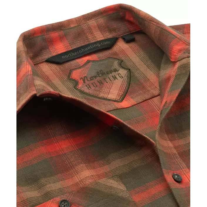 Northern Hunting Ubbe shirt, Orange checked, large image number 3