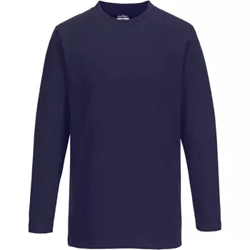 Portwest långärmad T-shirt, Marinblå