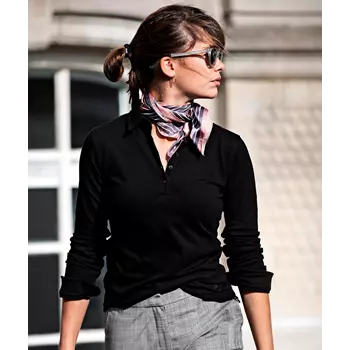 Nimbus Carlington long-sleeved women's polo shirt, Black