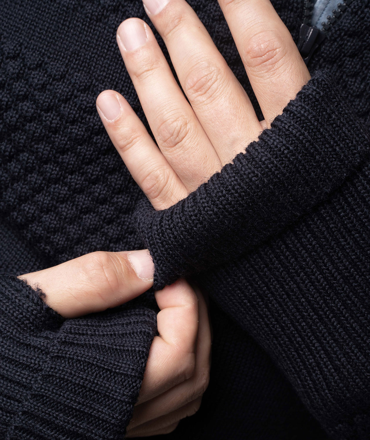 Clipper Saltum knitted zip-cardigan, Captain Navy, large image number 3