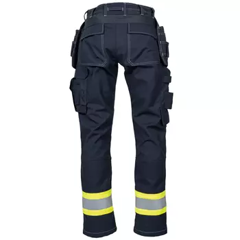 Tranemo Stretch FR craftsman trousers, Yellow/Marine
