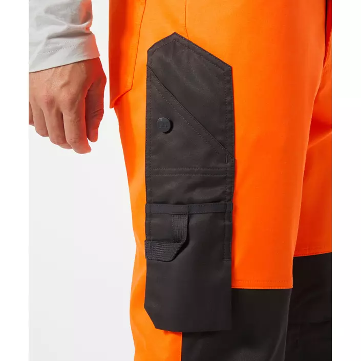 Helly Hansen UC-ME arbejdsbukser, Hi-vis Orange/Ebony, large image number 4