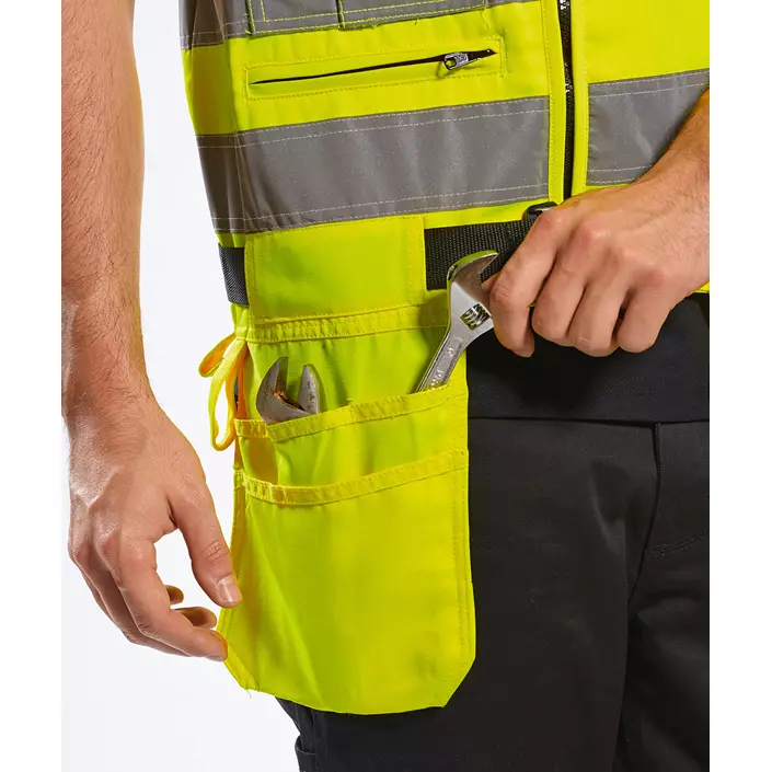 Portwest tool vest, Hi-Vis Yellow, large image number 3