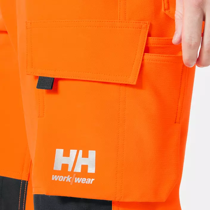 Helly Hansen Alna 4X arbejdsbukser full stretch, Hi-vis Orange/Ebony, large image number 4
