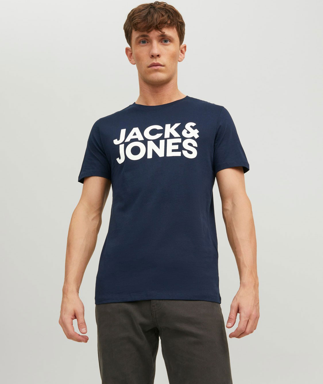 Jack & Jones JJECORP Logo Tee, Navy Blazer, large image number 3