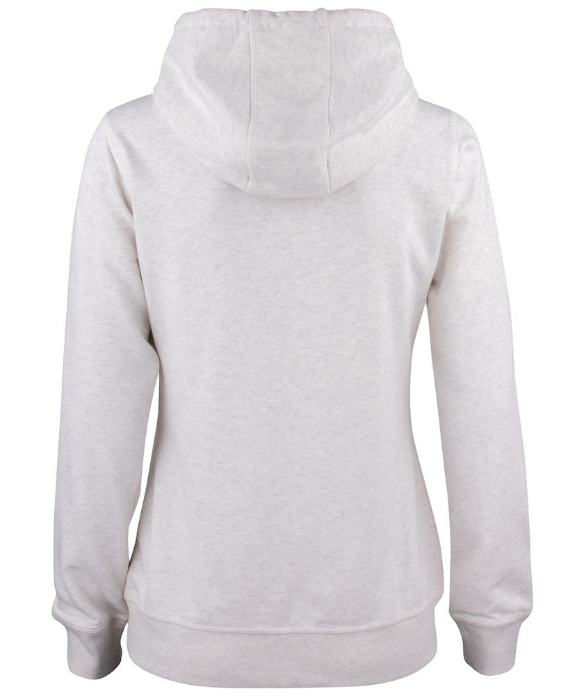 Clique Premium OC women's hoodie, Light grey mottled, large image number 5