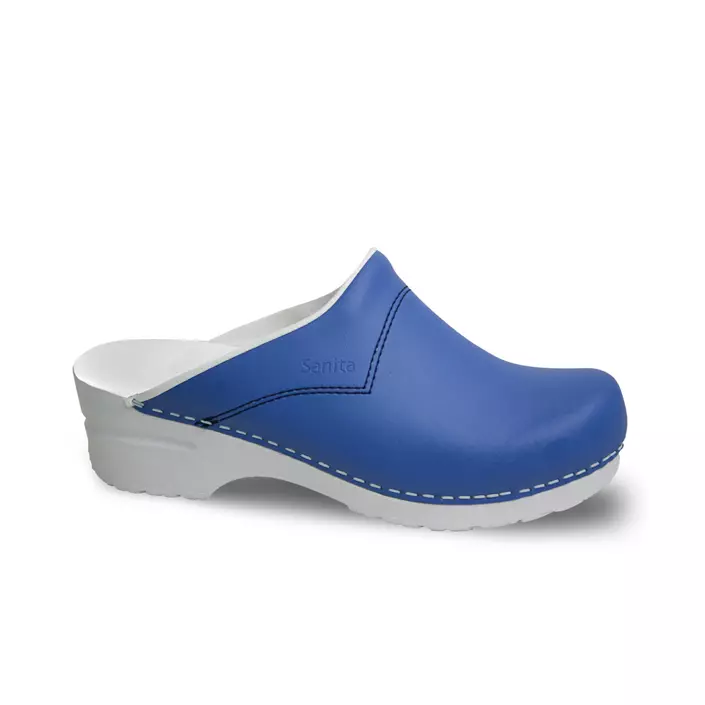 Sanita Pastel women's clogs without heel cover, Blue, large image number 0