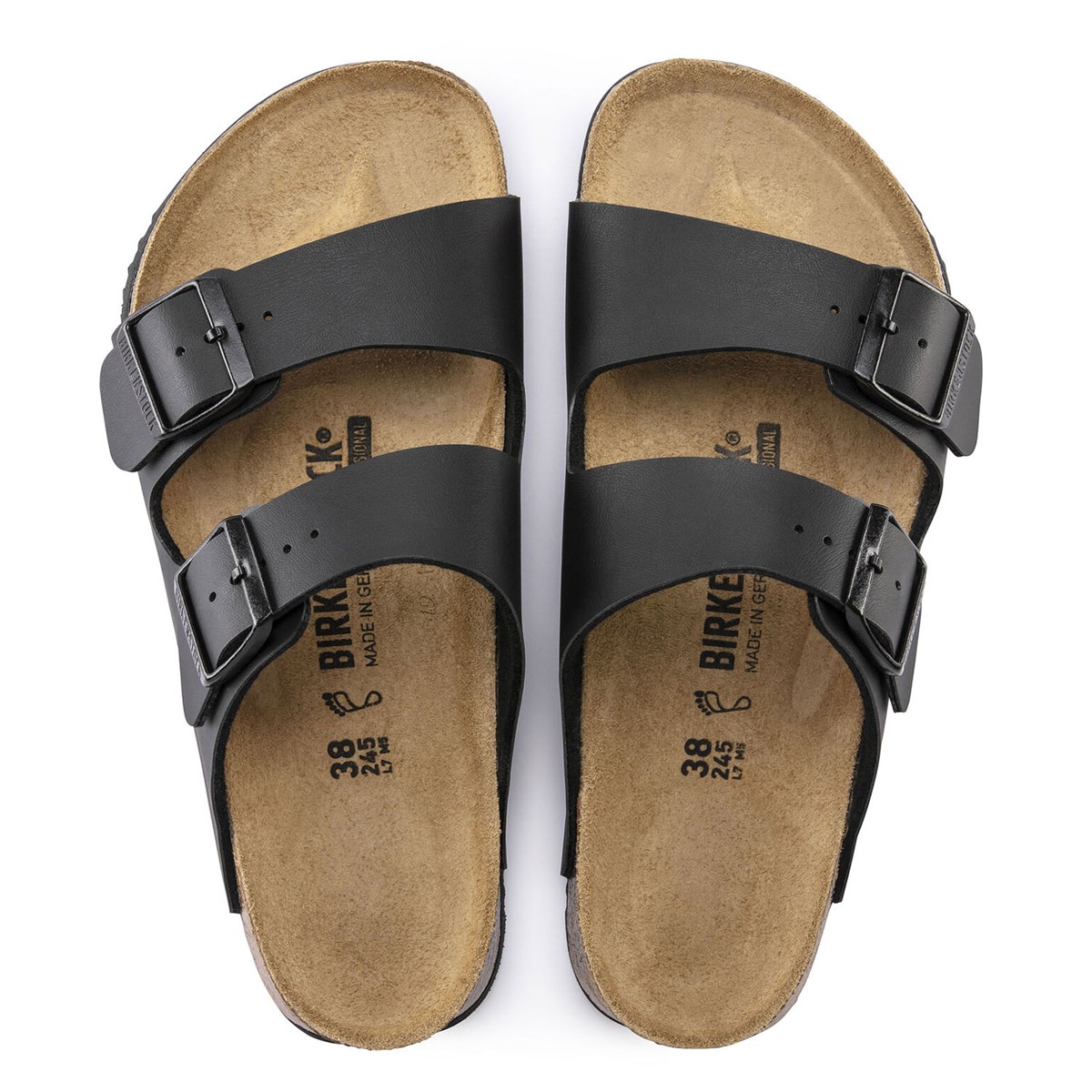 Birkenstock Arizona Regular Fit sandaler, Sort, large image number 2