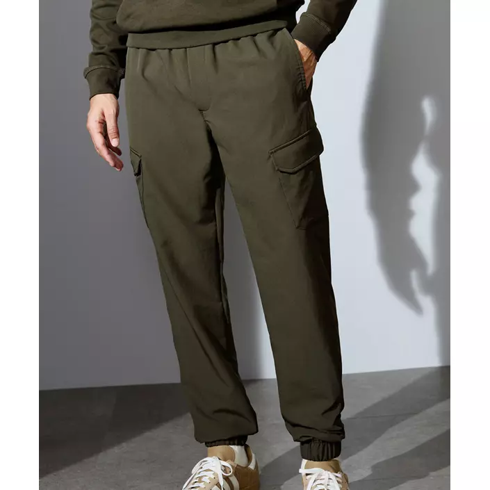 ID stretch cargobyxa, Oliv, large image number 1