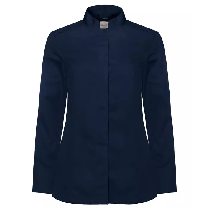 Segers slim fit women's chefs shirt, Marine Blue, large image number 0