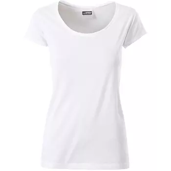 James & Nicholson dame T-shirt, Hvid
