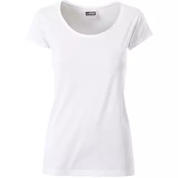 James & Nicholson dame T-shirt, Hvid