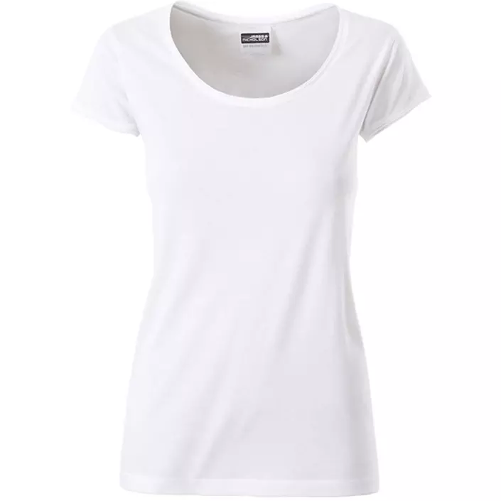 James & Nicholson dame T-shirt, Hvid, large image number 0