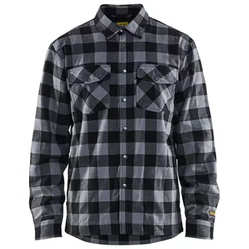 Blåkläder foret flannel snekkerskjorte, Mørkegrå/Svart