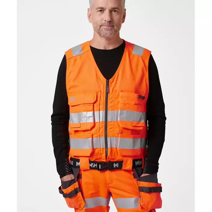 Helly Hansen Alna 2.0 tool vest, Hi-vis Orange/charcoal, large image number 1