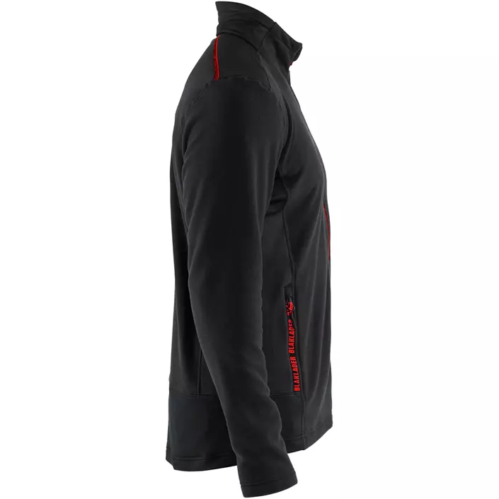 Blåkläder Unite Microfleece Pullover, Schwarz/Rot, large image number 2