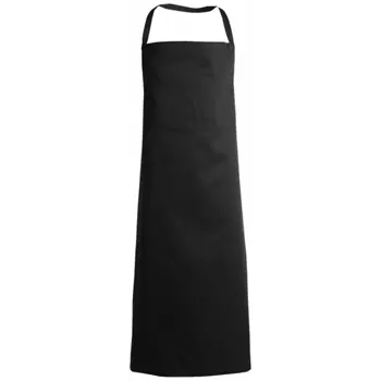 Kentaur bib apron with pocket, Black